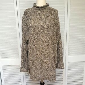 American Eagle Outfitters Textured Cable Knit Pullover Sweater